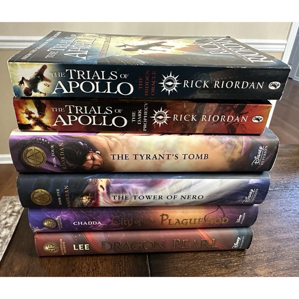 The Trials of Apollo Series  Dragon Pearl City Of the Plague 6 Book Rick Riordan